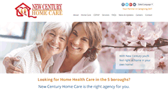 Desktop Screenshot of newcenturyhc.com